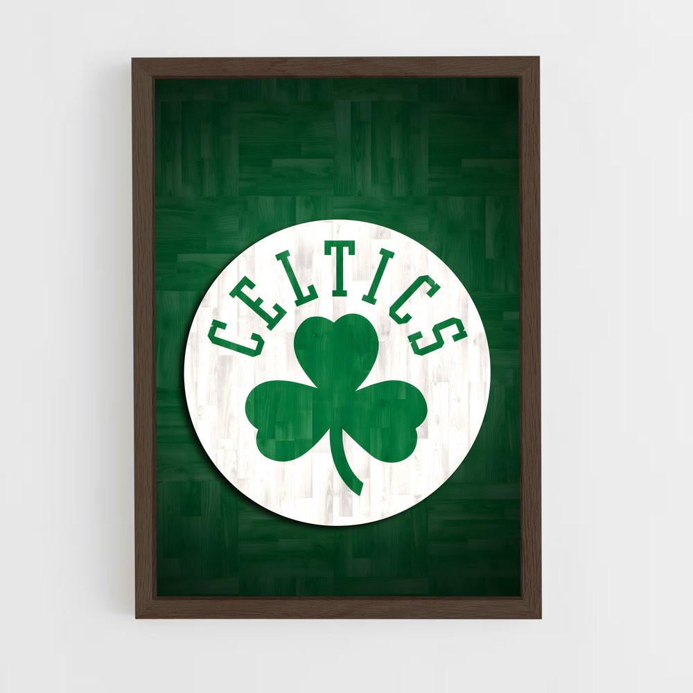 ap-boston celtics-12 cadre Bois foncé