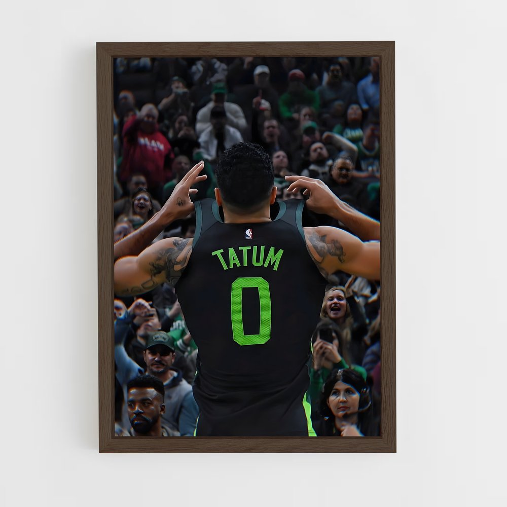 ap-boston celtics-14 cadre Bois foncé