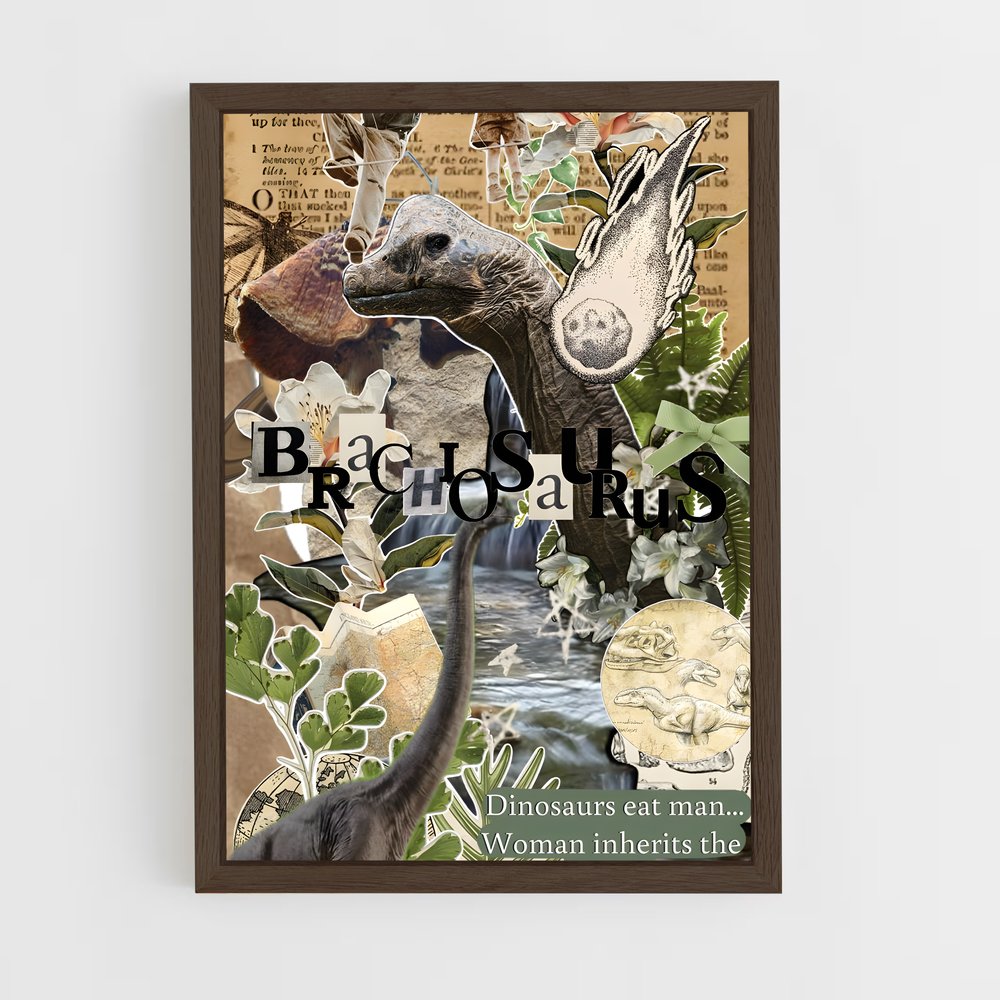 ap-brachiosaurus-2 cadre Bois foncé