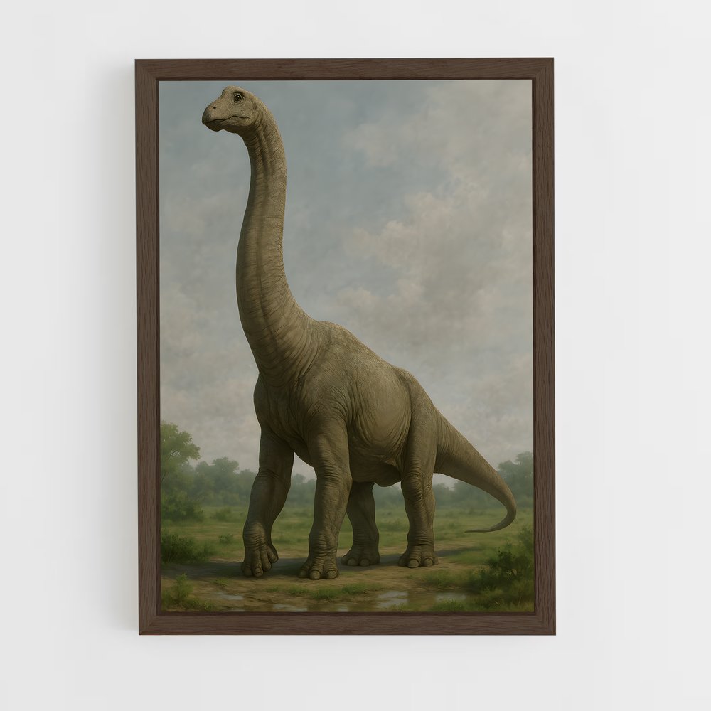 ap-brachiosaurus-3 cadre Bois foncé