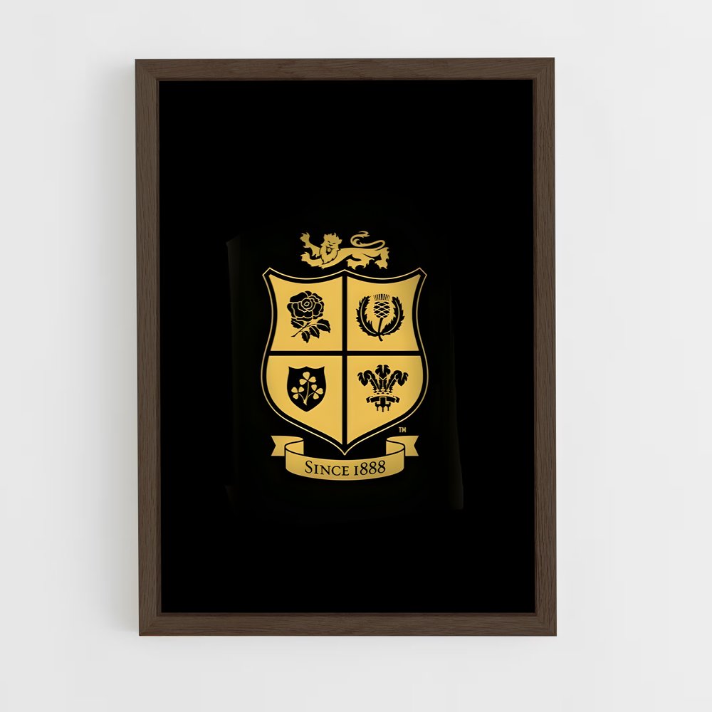 ap-british and irish lions-1 cadre Bois foncé