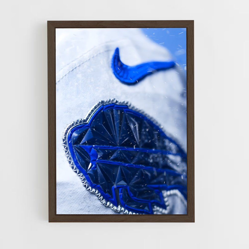 ap-buffalo bills-5 cadre Bois foncé