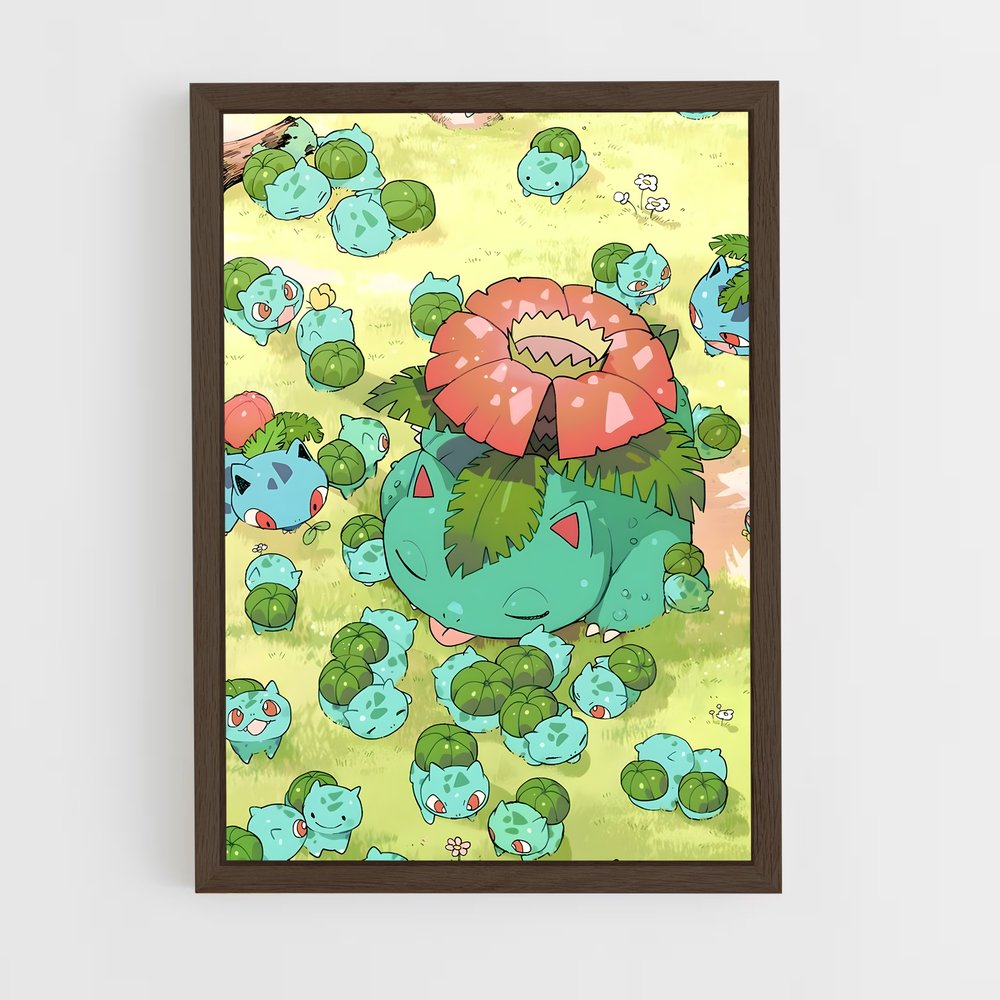 ap-bulbasaur-7 cadre Bois foncé