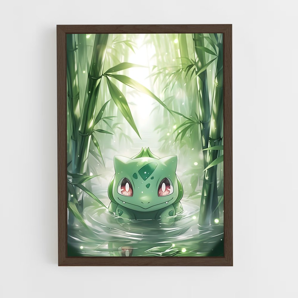 ap-bulbasaur-9 cadre Bois foncé