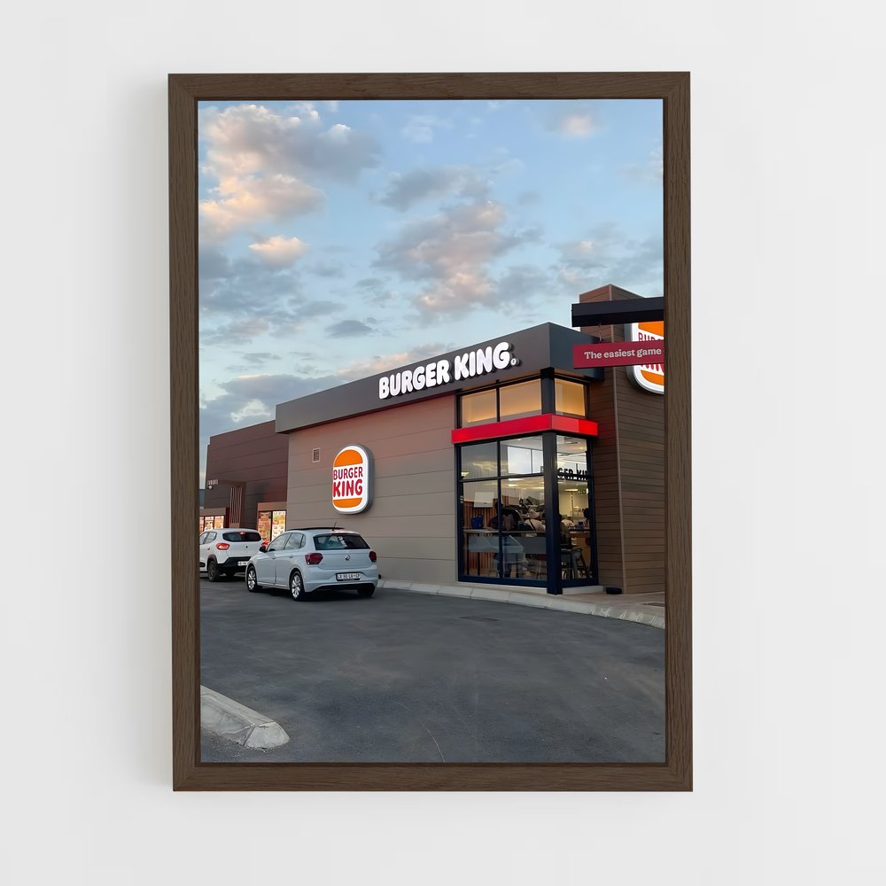 ap-burger king-2 cadre Bois foncé