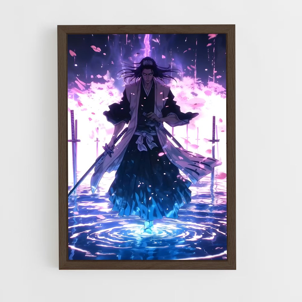 ap-byakuya kuchiki-5 cadre Bois foncé