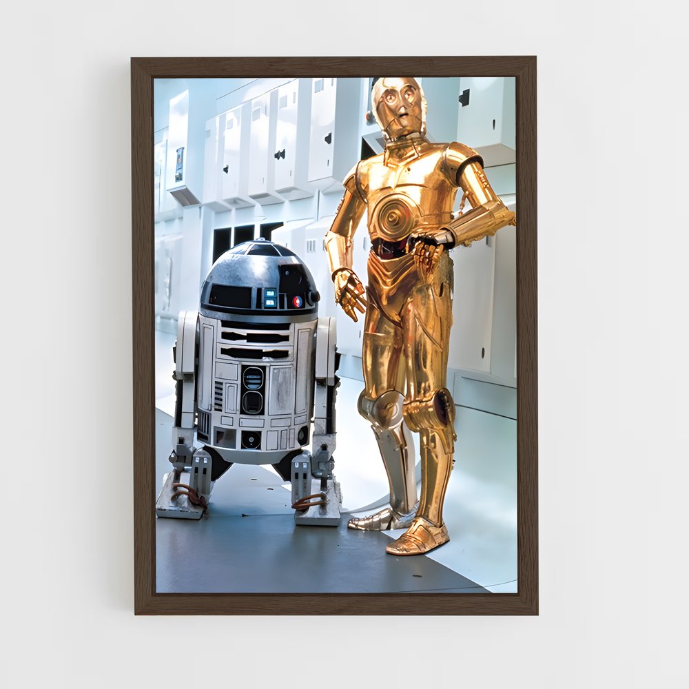 ap-c-3po-6 cadre Bois foncé