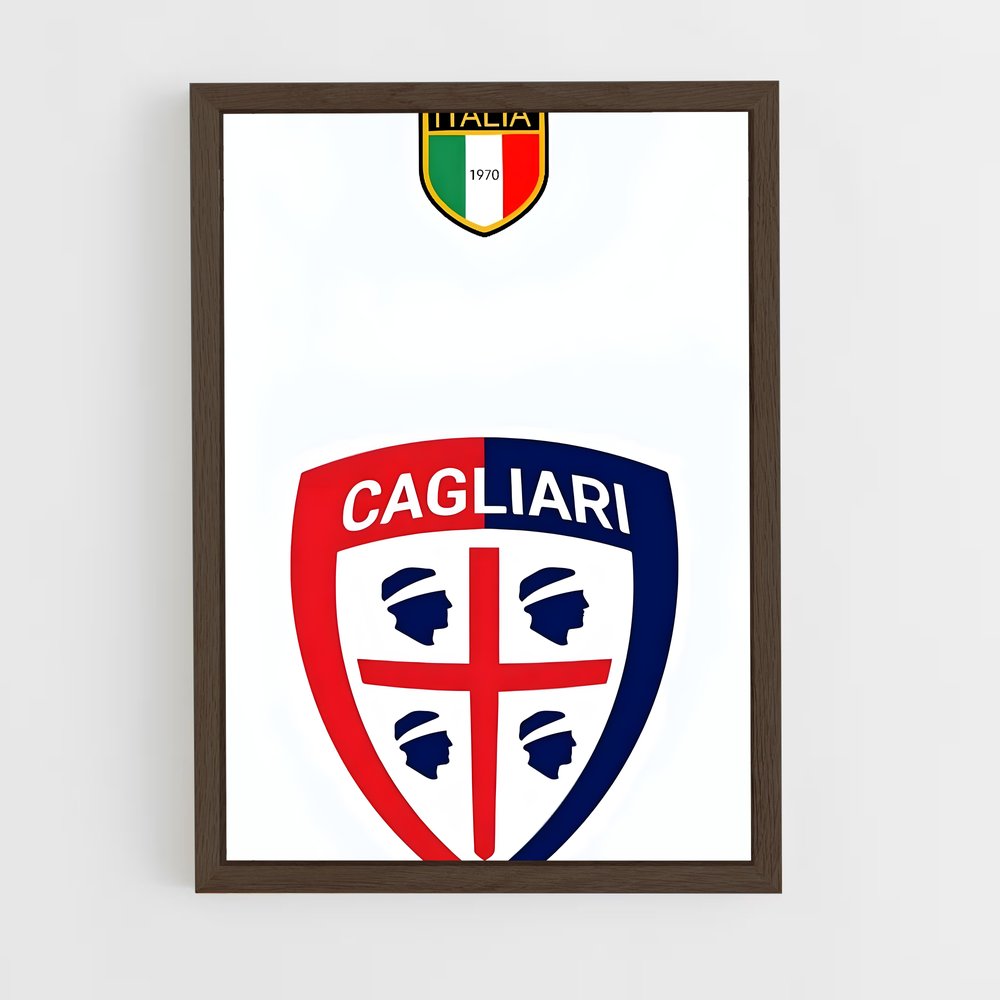 ap-cagliari calcio-11 cadre Bois foncé