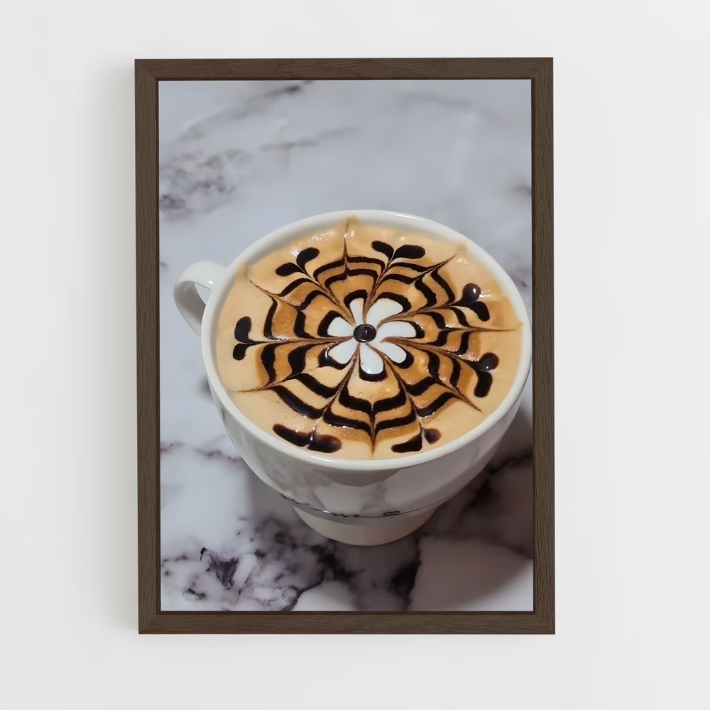 ap-cappuccino-6 cadre Bois foncé