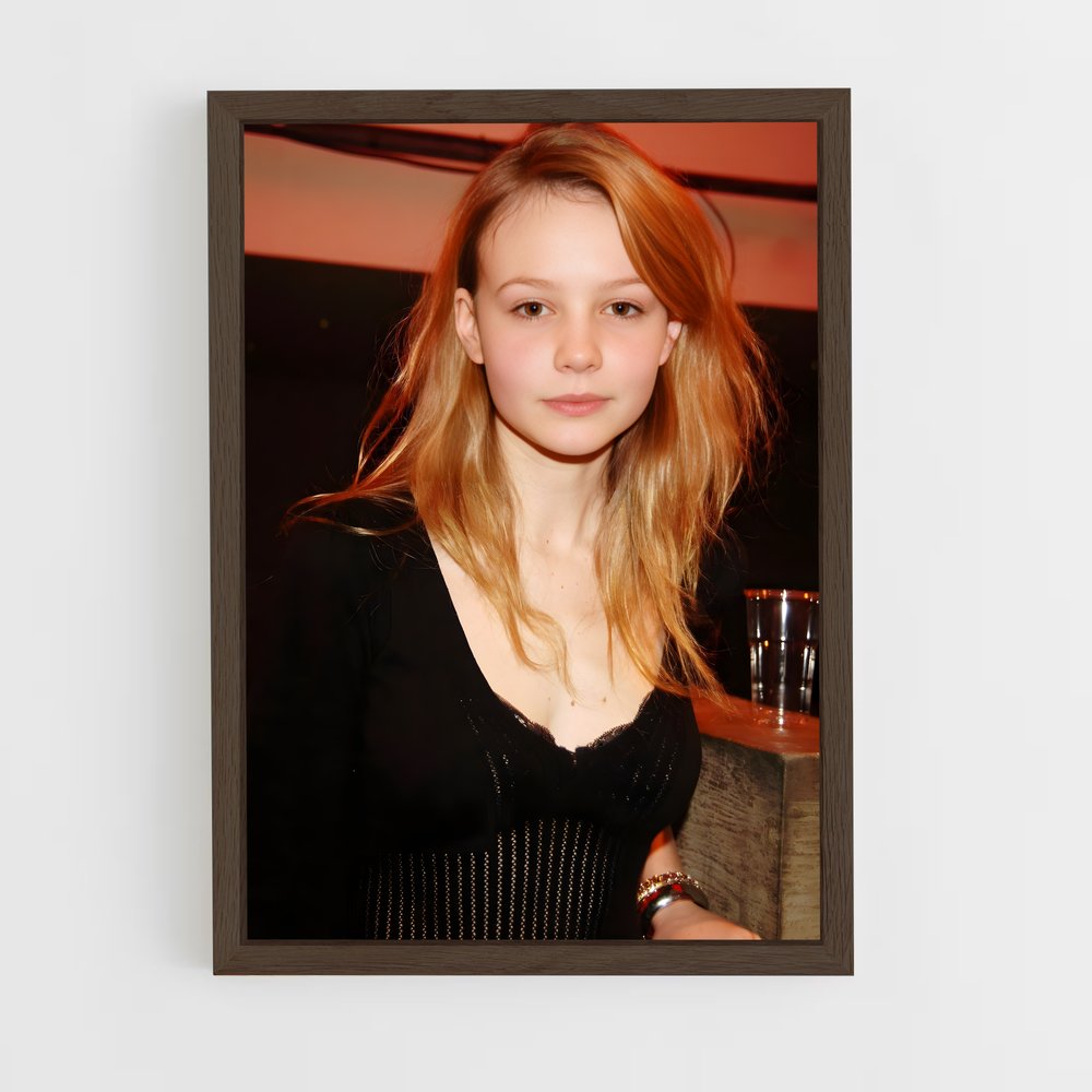 ap-carey mulligan-4 cadre Bois foncé