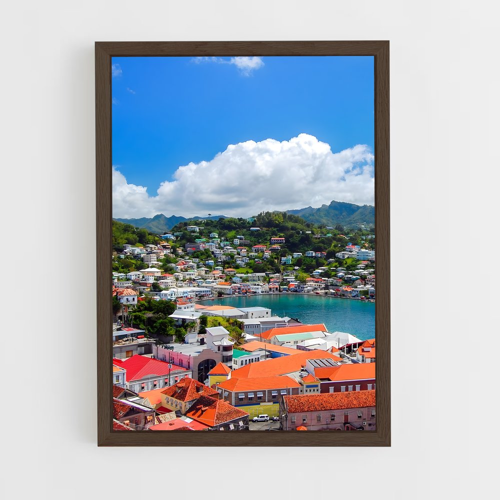 ap-caribbean-3 cadre Bois foncé