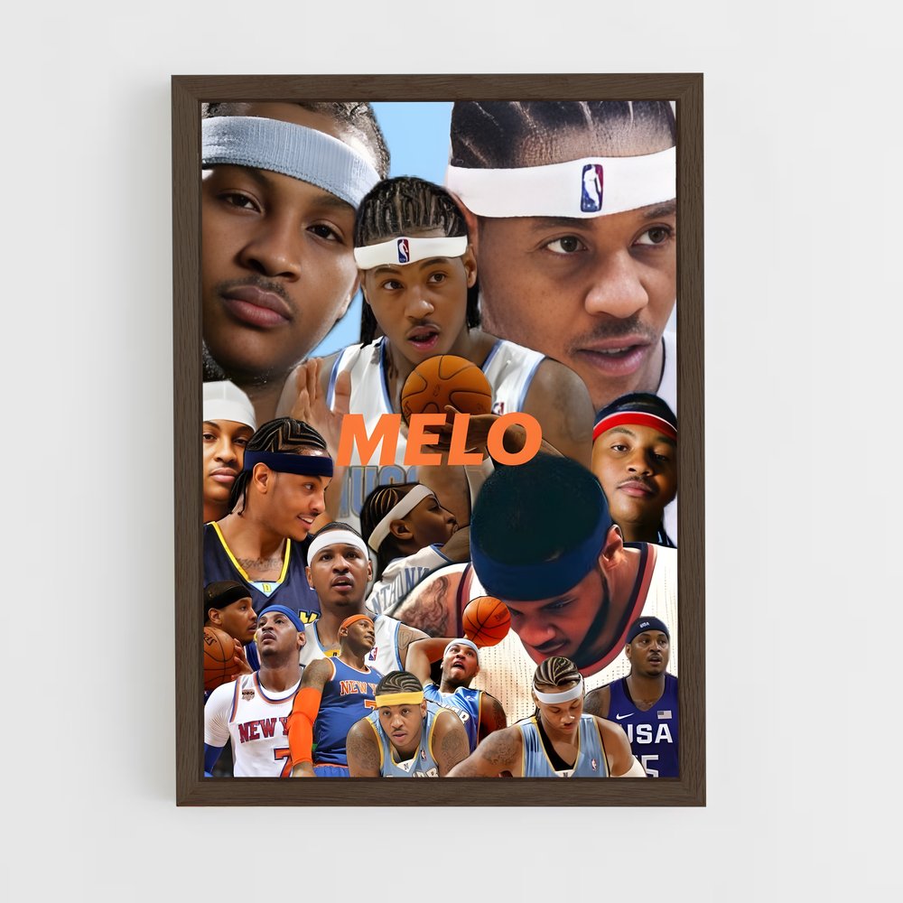 ap-carmelo anthony-5 cadre Bois foncé