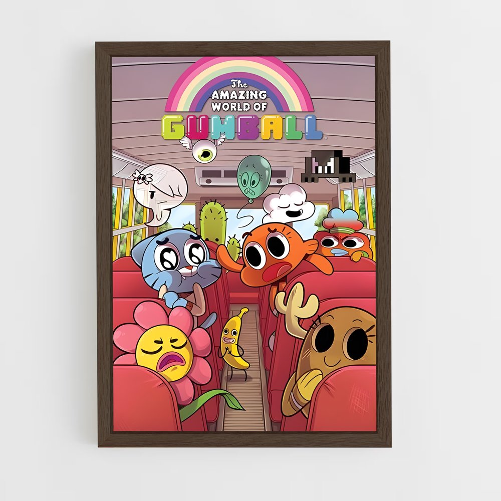 ap-cartoon network-12 cadre Bois foncé