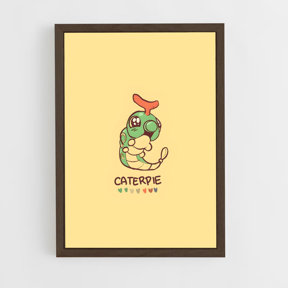 ap-caterpie-3 cadre Bois foncé