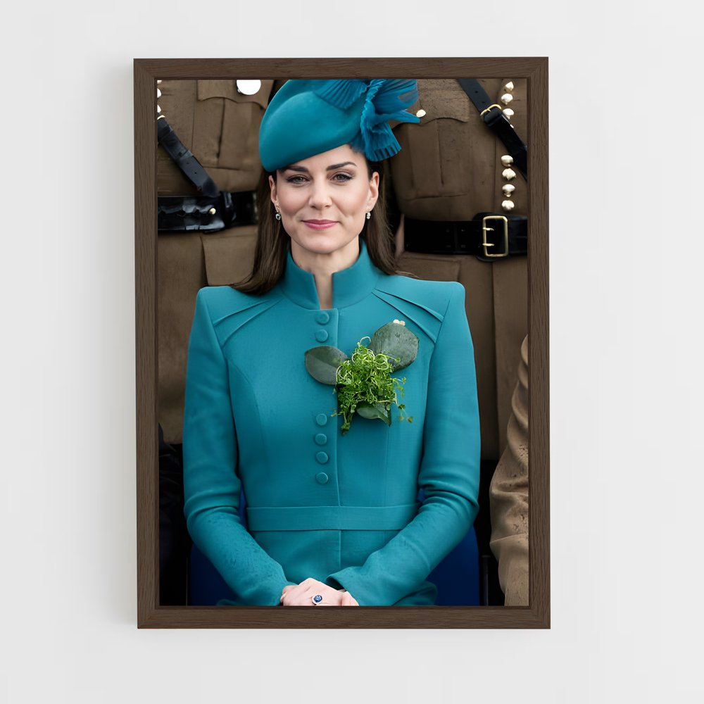 ap-catherine princess of wales-9 cadre Bois foncé
