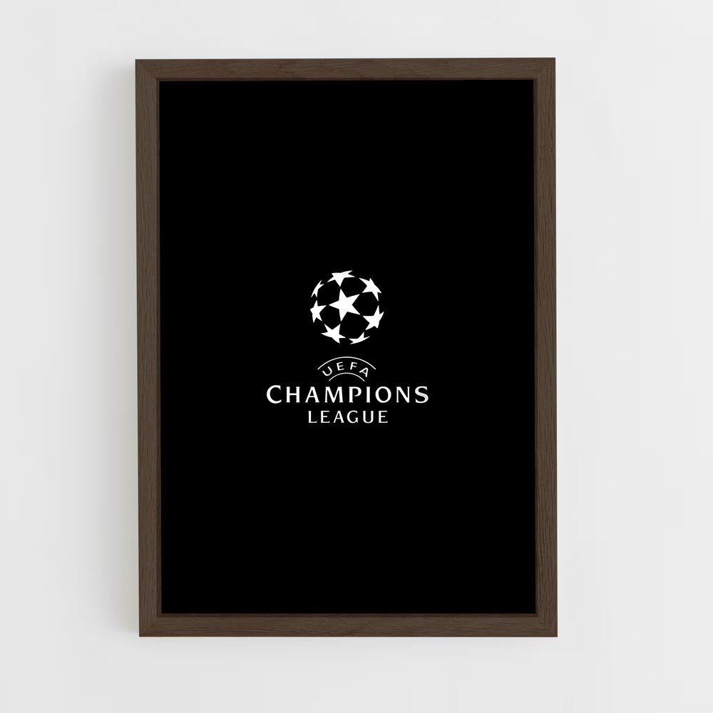 ap-champions league flag-1 cadre Bois foncé