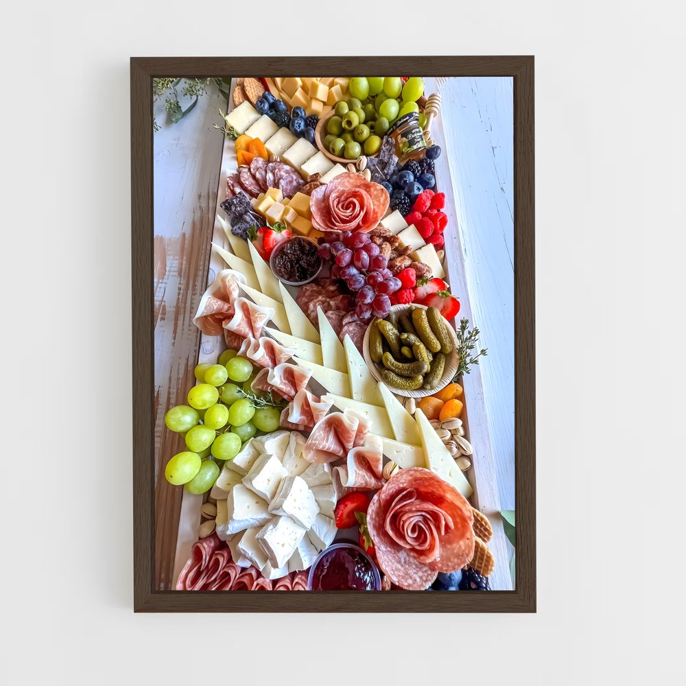 ap-charcuterie board-1 cadre Bois foncé