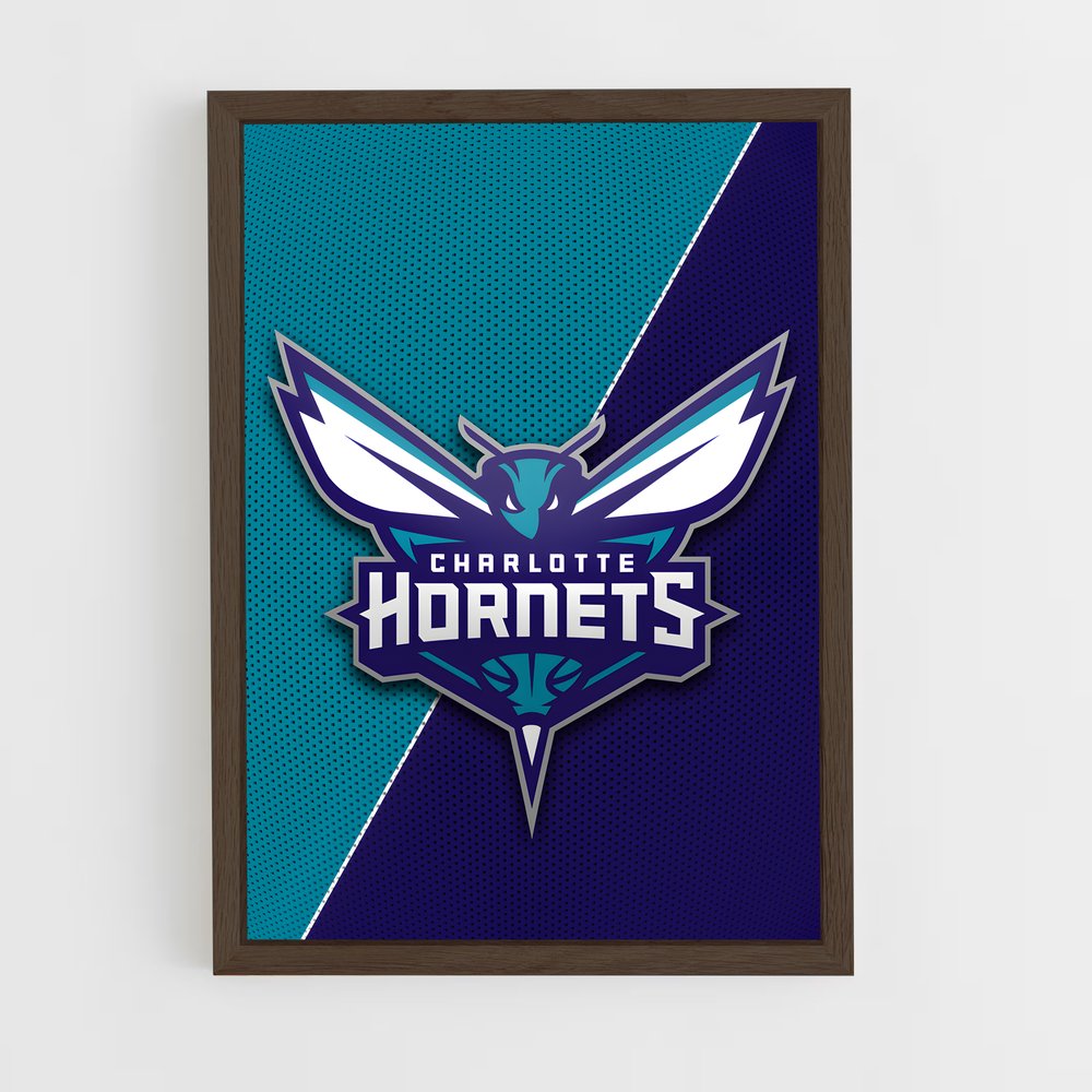 ap-charlotte hornets-2 cadre Bois foncé
