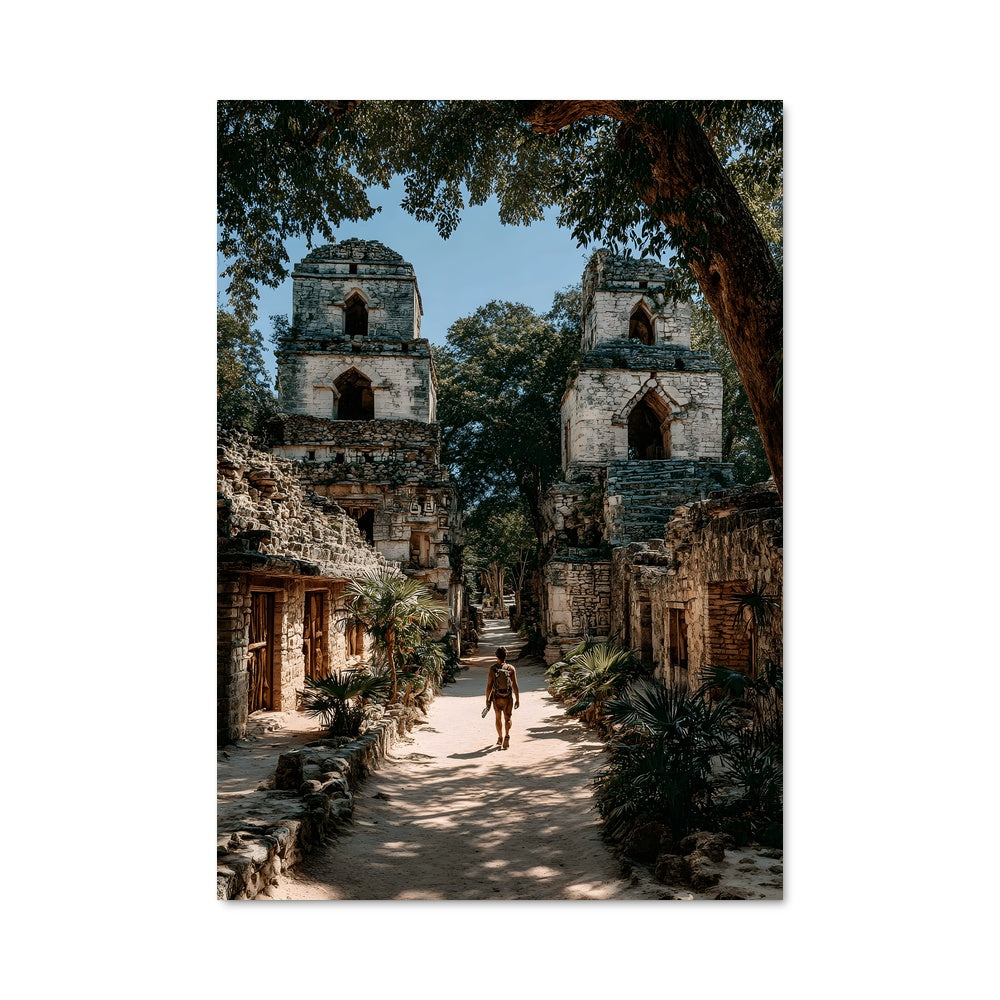 Poster Chemin Vers Chichen Itza
