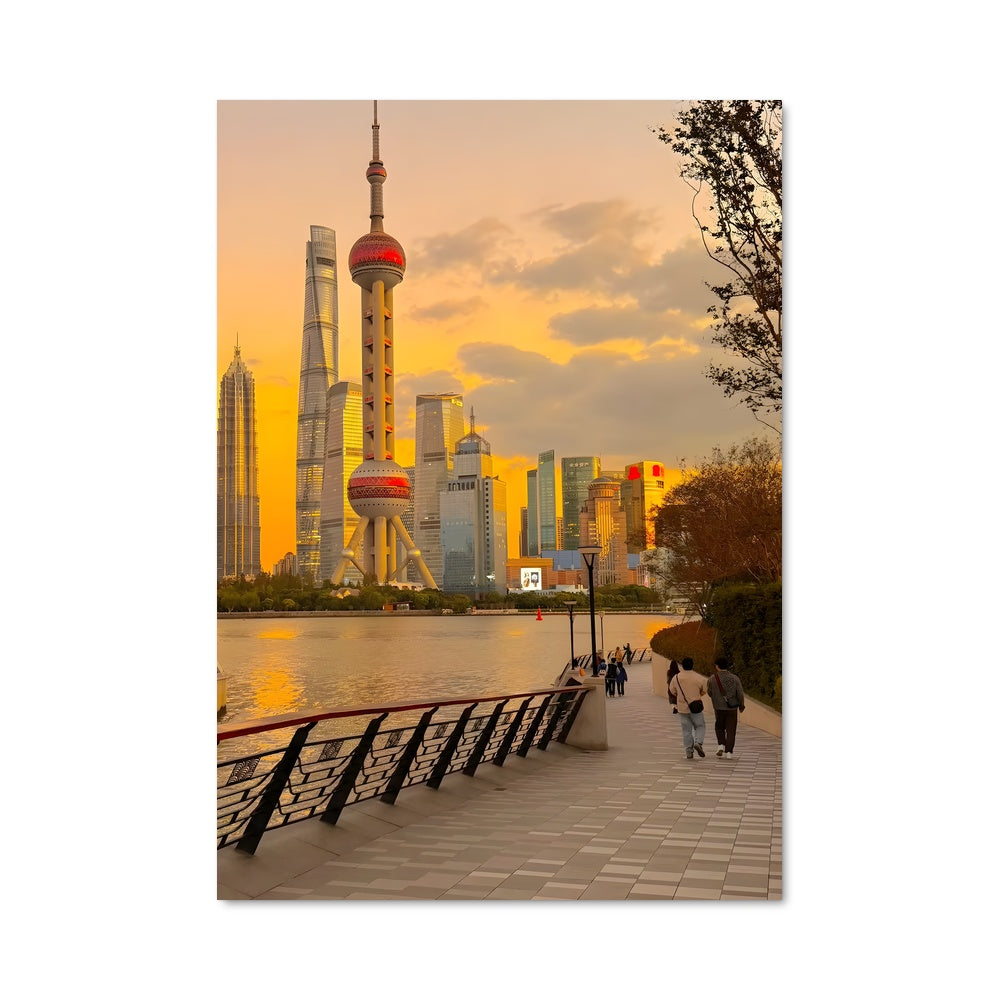 Poster Shanghai au Crépuscule