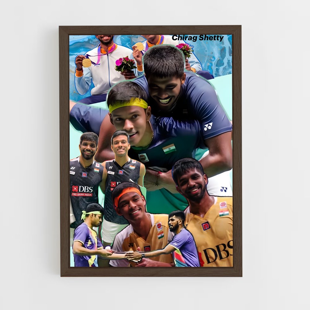 ap-chirag shetty-2 cadre Bois foncé