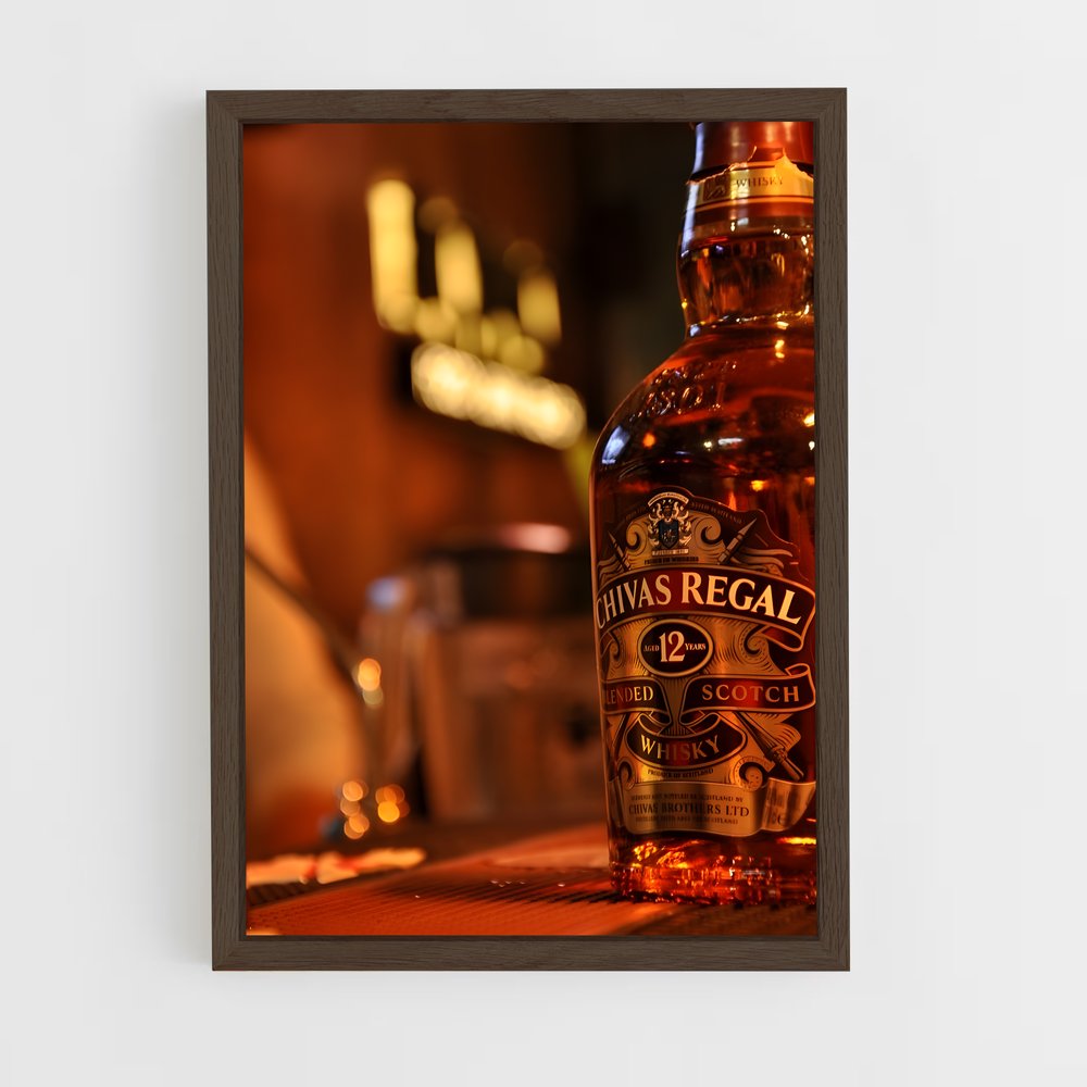 ap-chivas regal-4 cadre Bois foncé