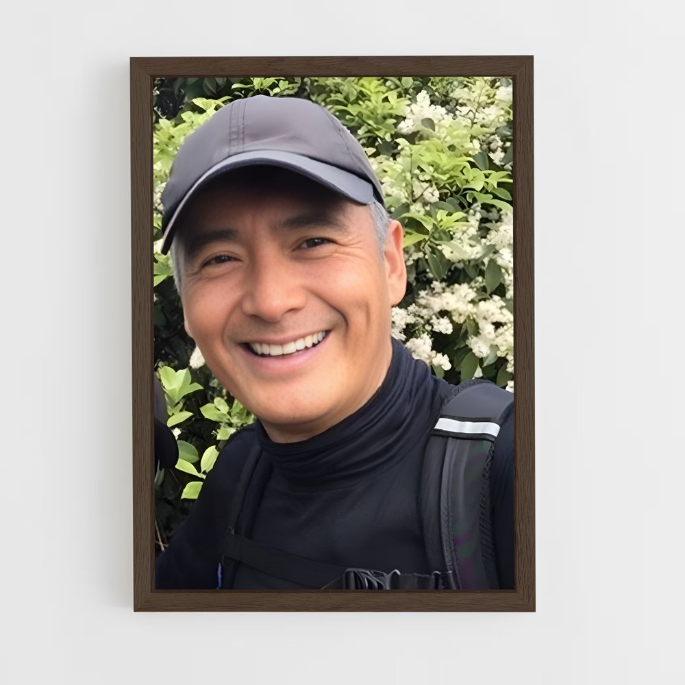 ap-chow yun-fat-5 cadre Bois foncé