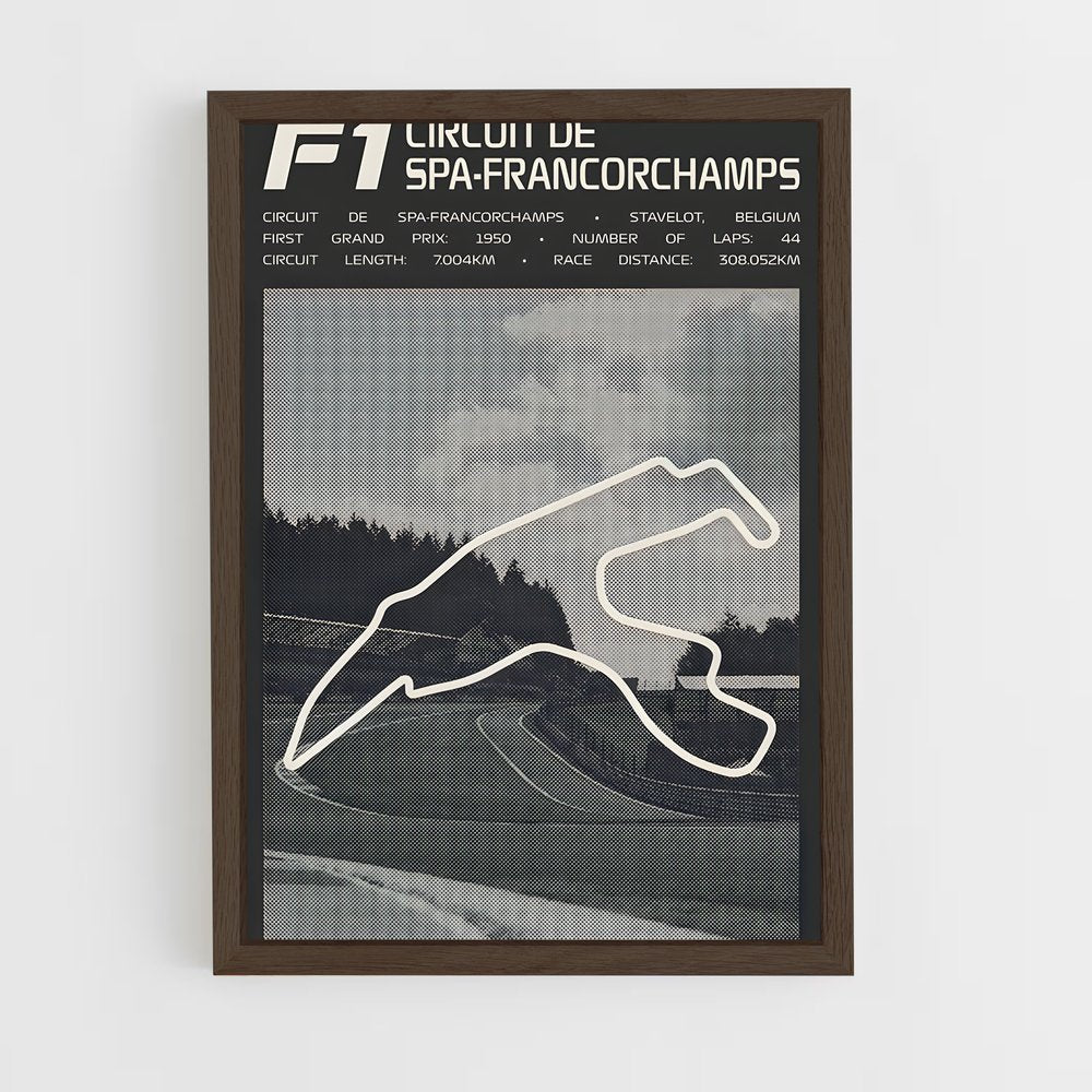 ap-circuit de spa-francorchamps belgium-1 cadre Bois foncé