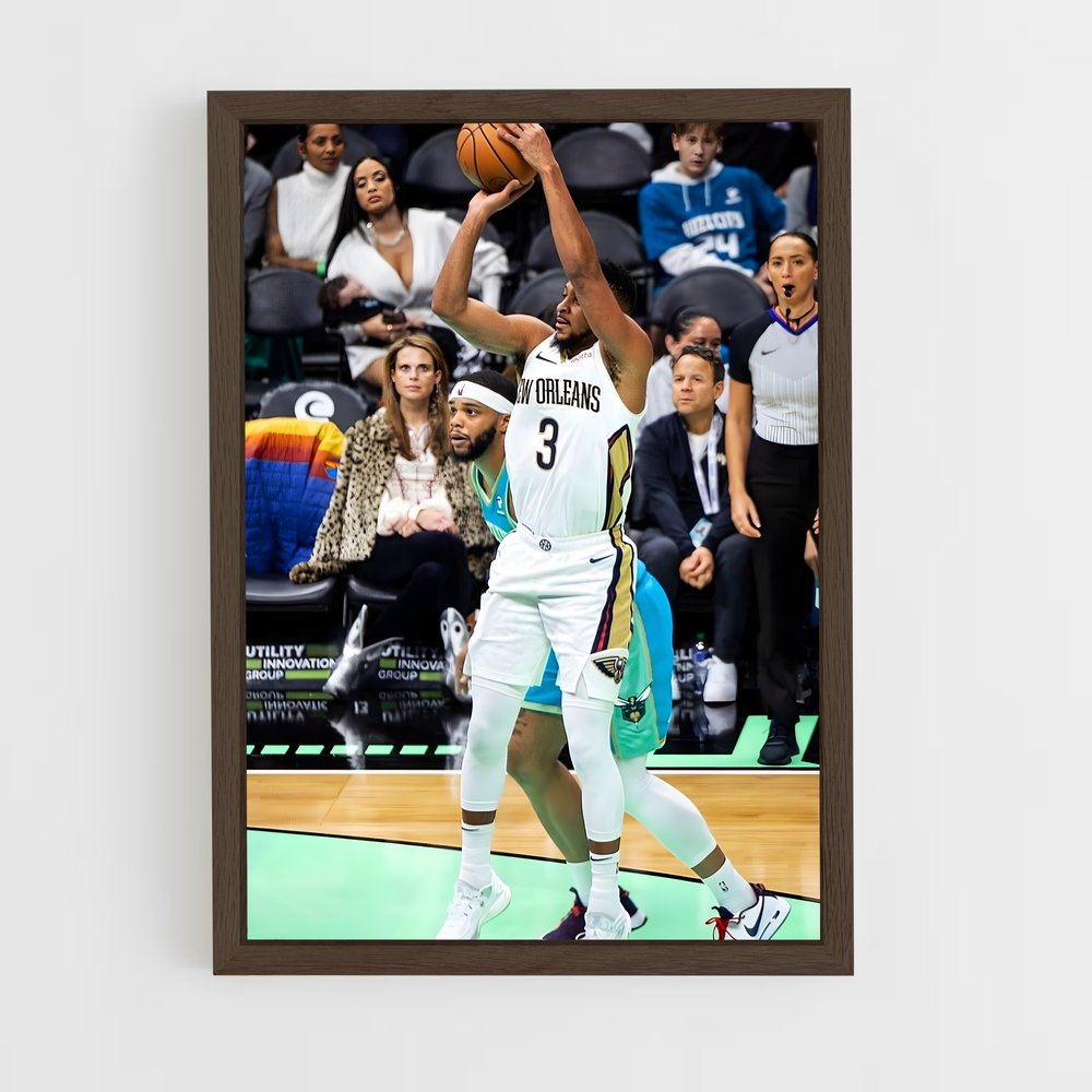 ap-cj mccollum-15 cadre Bois foncé
