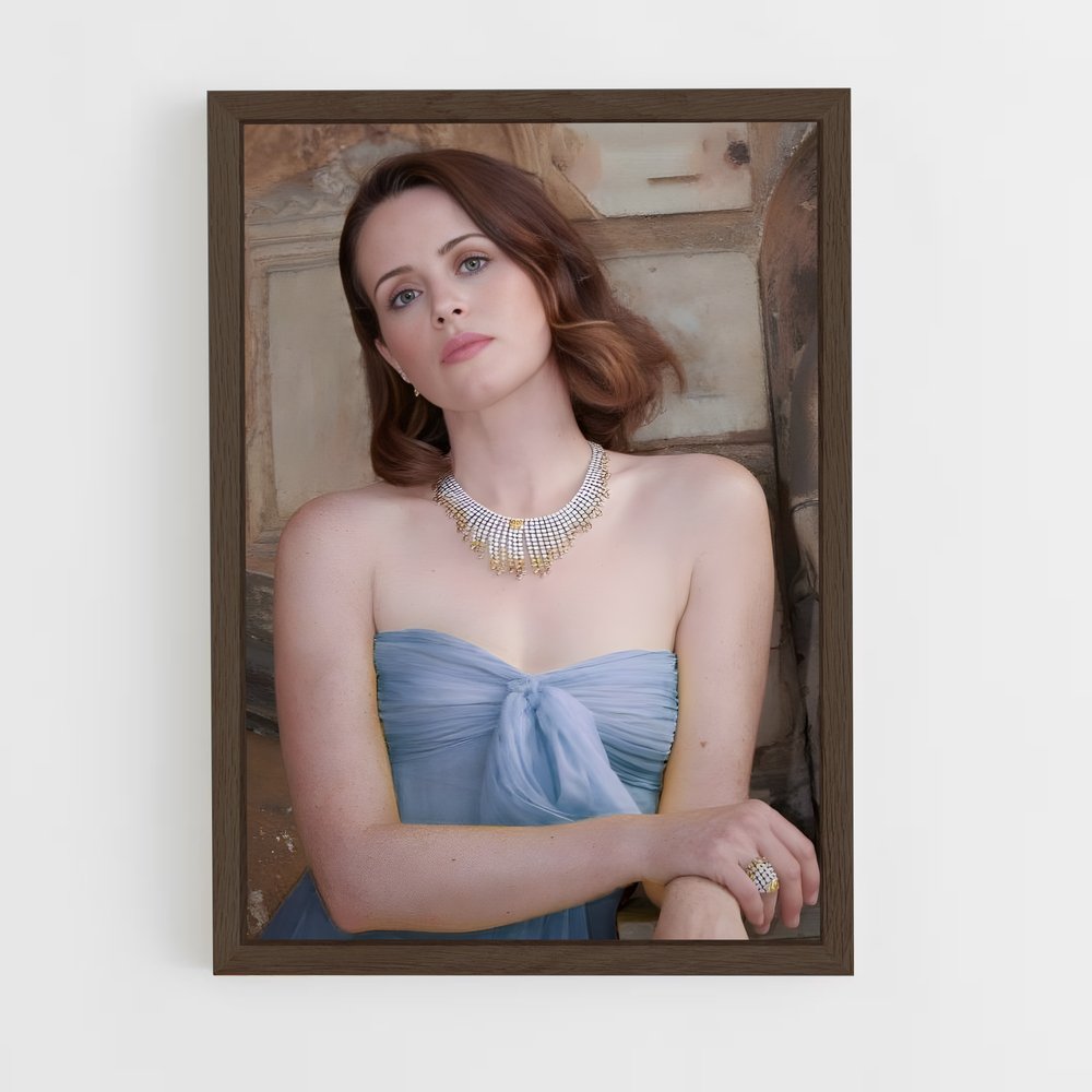 ap-claire foy-4 cadre Bois foncé