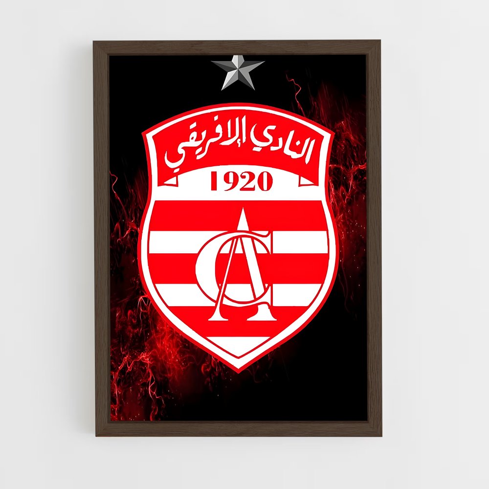 ap-club africain-1 cadre Bois foncé