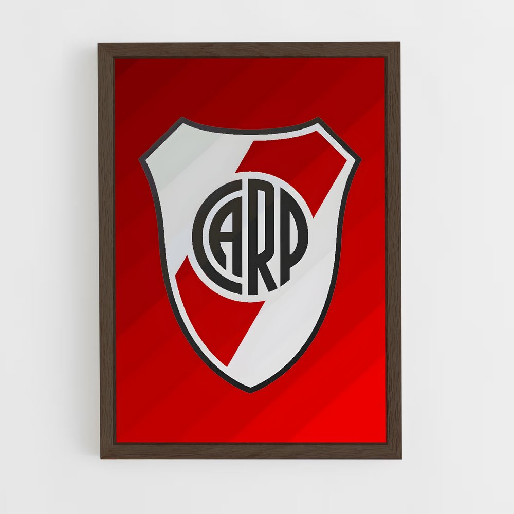 ap-club atletico river plate-12 cadre Bois foncé