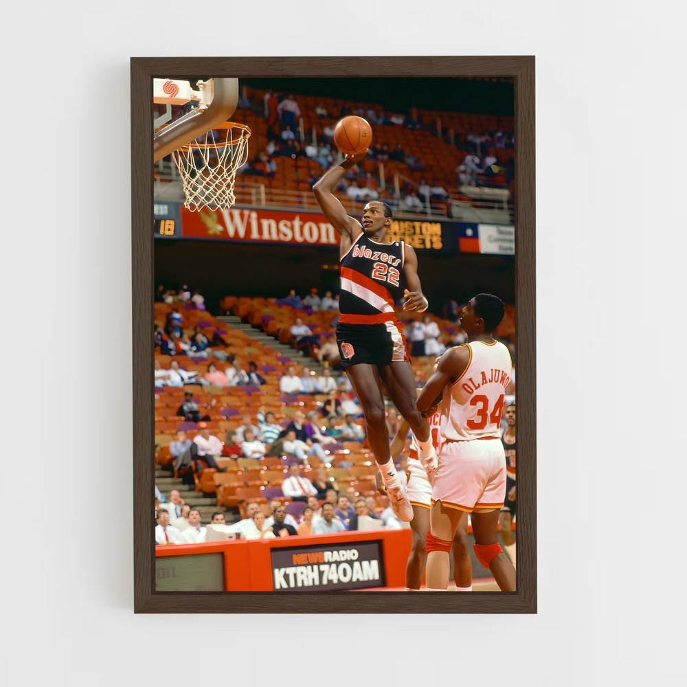ap-clyde drexler-1 cadre Bois foncé