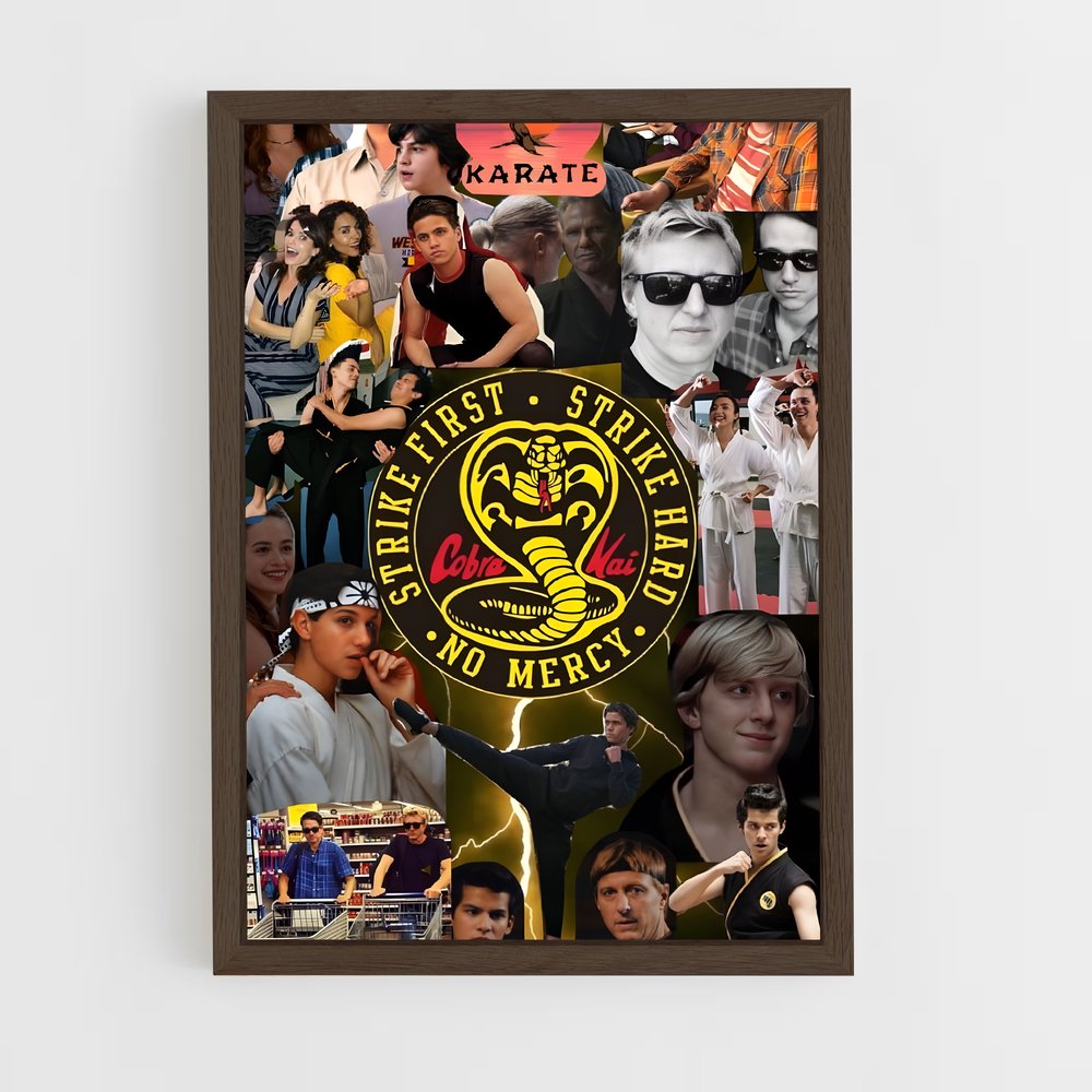ap-cobra kai-3 cadre Bois foncé