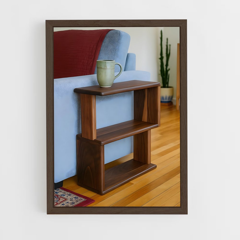 ap-coffee table-2 cadre Bois foncé