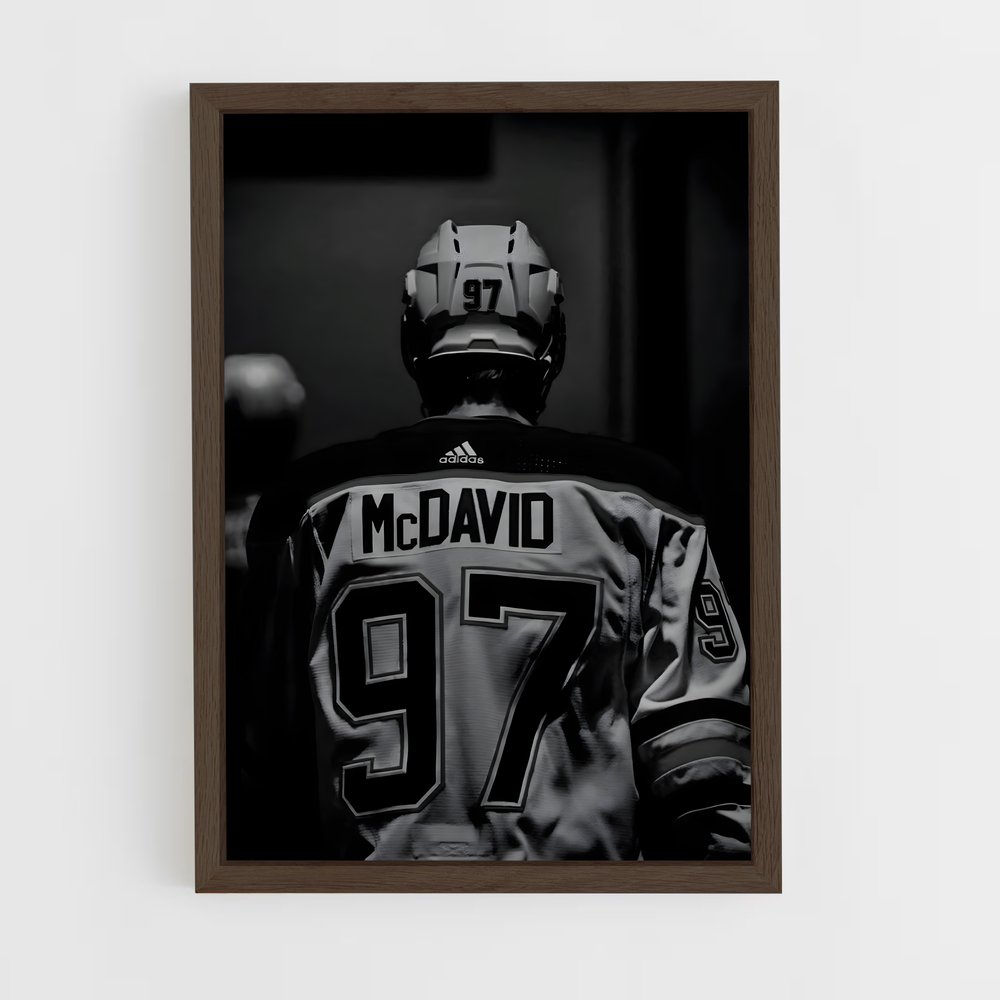 ap-connor mcdavid-5 cadre Bois foncé
