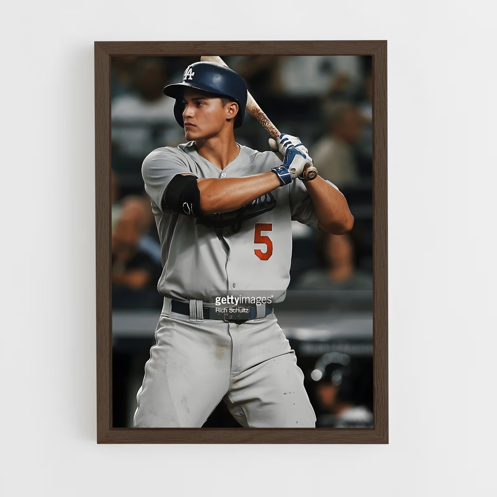 ap-corey seager-1 cadre Bois foncé