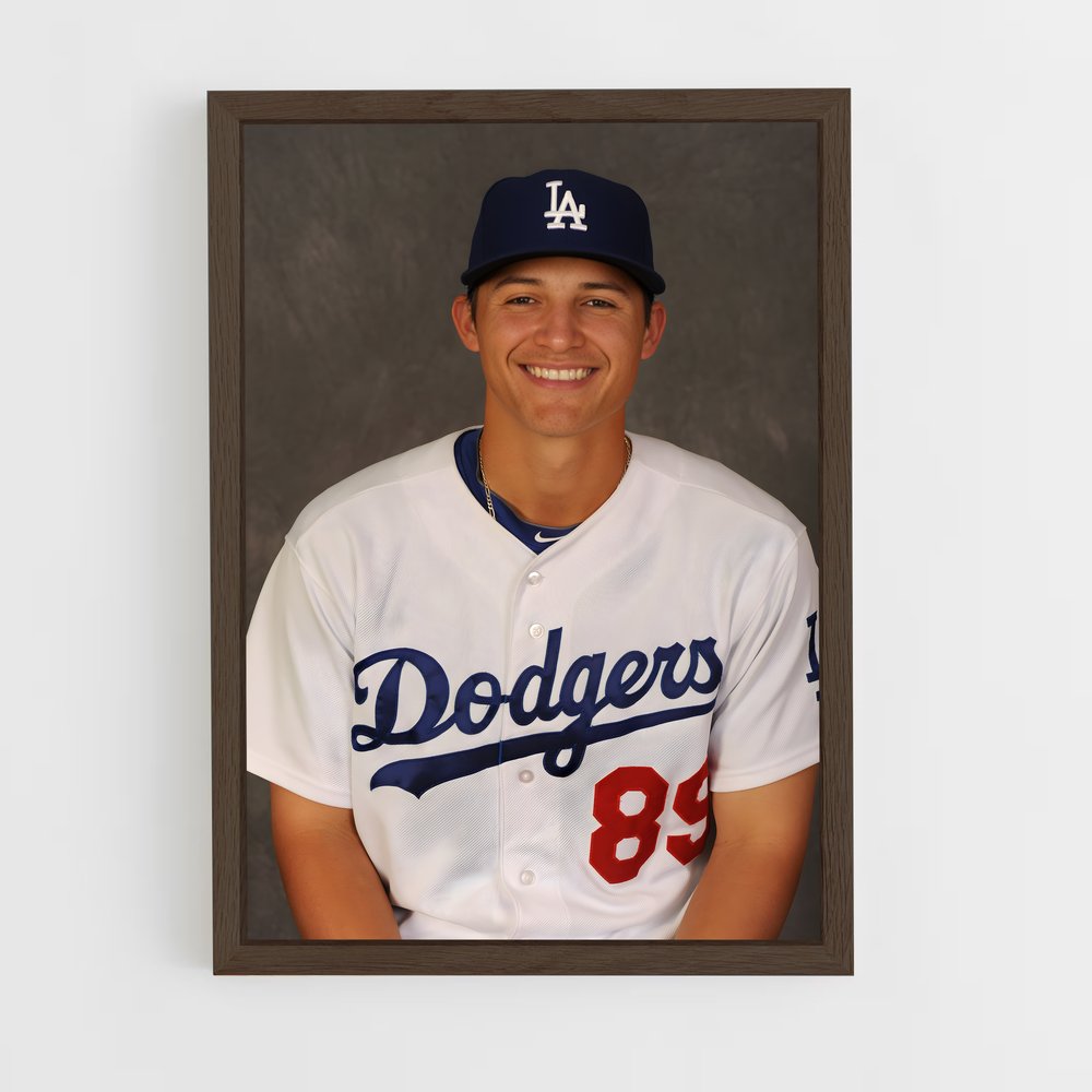 ap-corey seager-5 cadre Bois foncé
