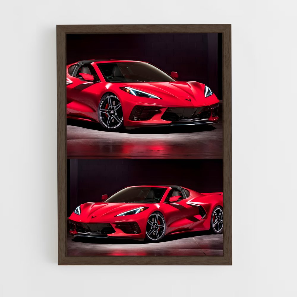 ap-corvette c8 z06-7 cadre Bois foncé