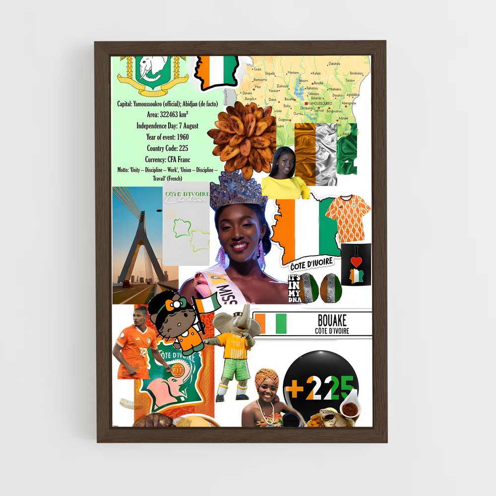 ap-cote divoire-8 cadre Bois foncé