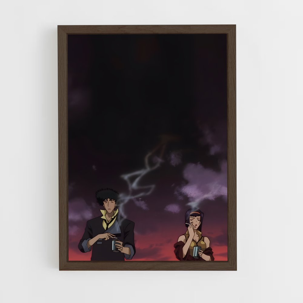 ap-cowboy bebop-6 cadre Bois foncé
