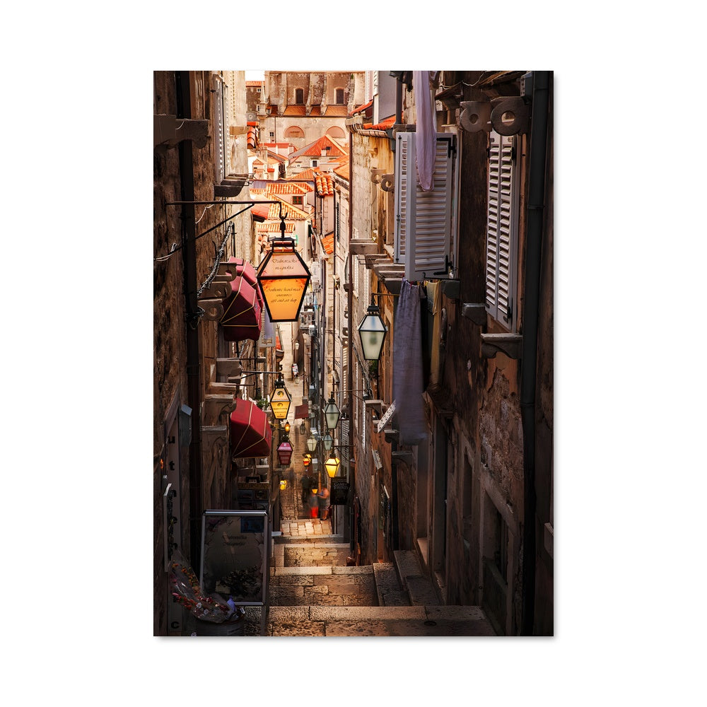 Poster Allée Ensoleillée