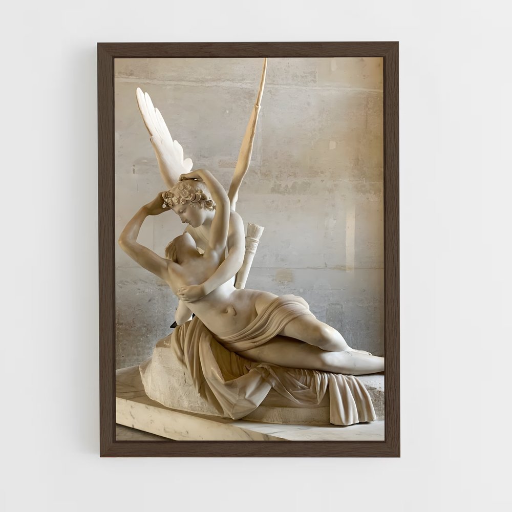 ap-cupid and psyche canova-3 cadre Bois foncé