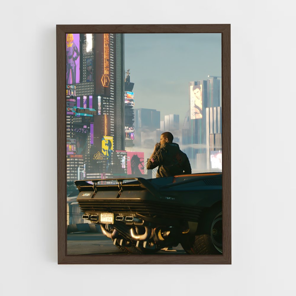 ap-cyberpunk-31 cadre Bois foncé