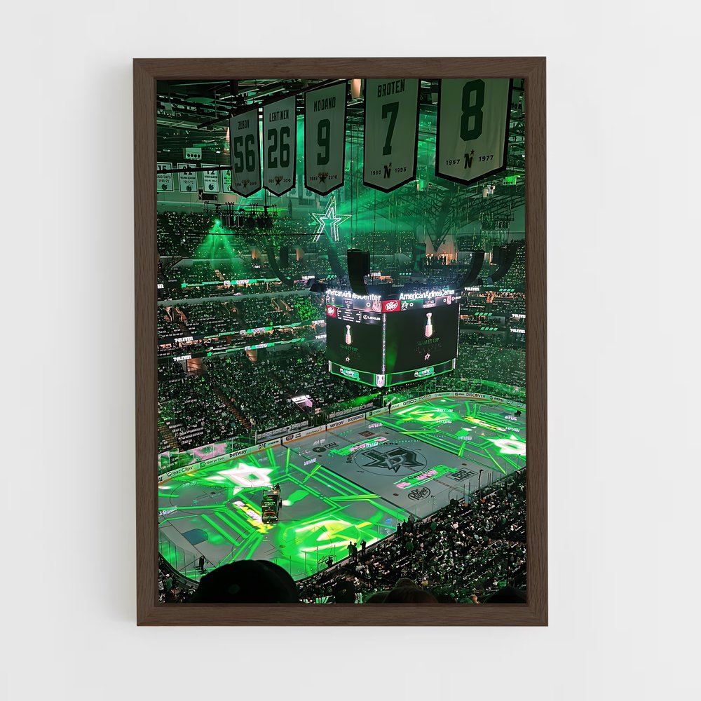 ap-dallas stars-1 cadre Bois foncé