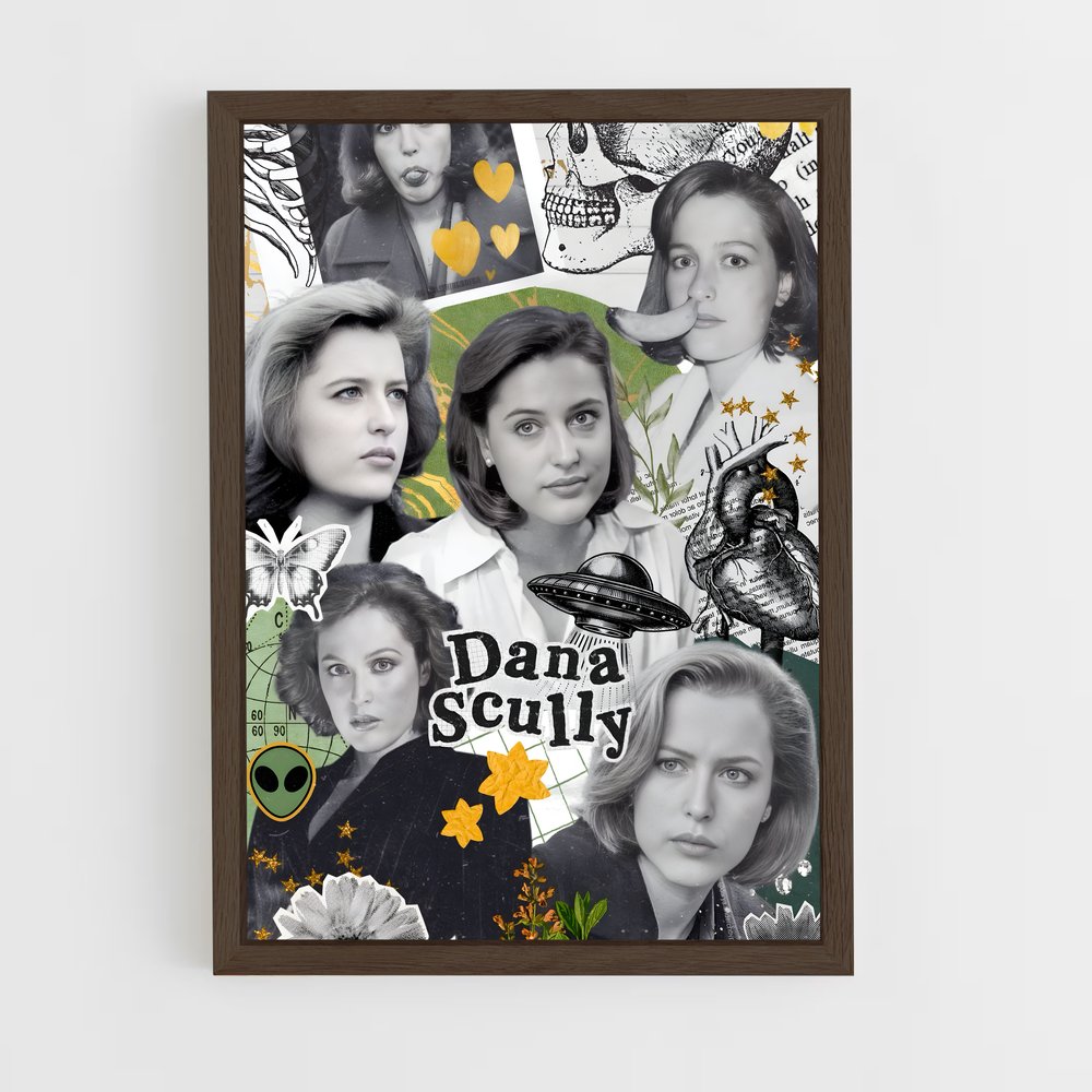 ap-dana scully-3 cadre Bois foncé