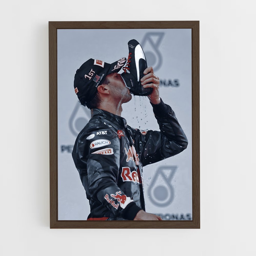 ap-daniel ricciardo-1 cadre Bois foncé