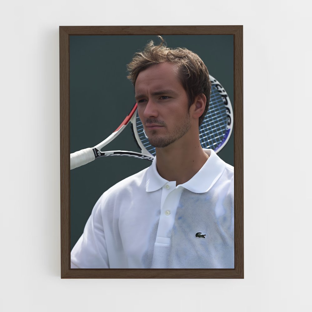 ap-daniil medvedev-1 cadre Bois foncé