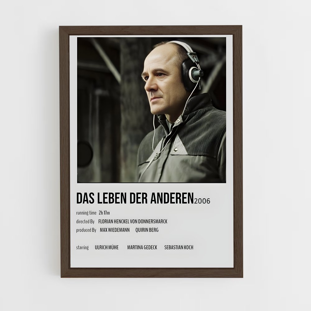 ap-das leben der anderen-1 cadre Bois foncé