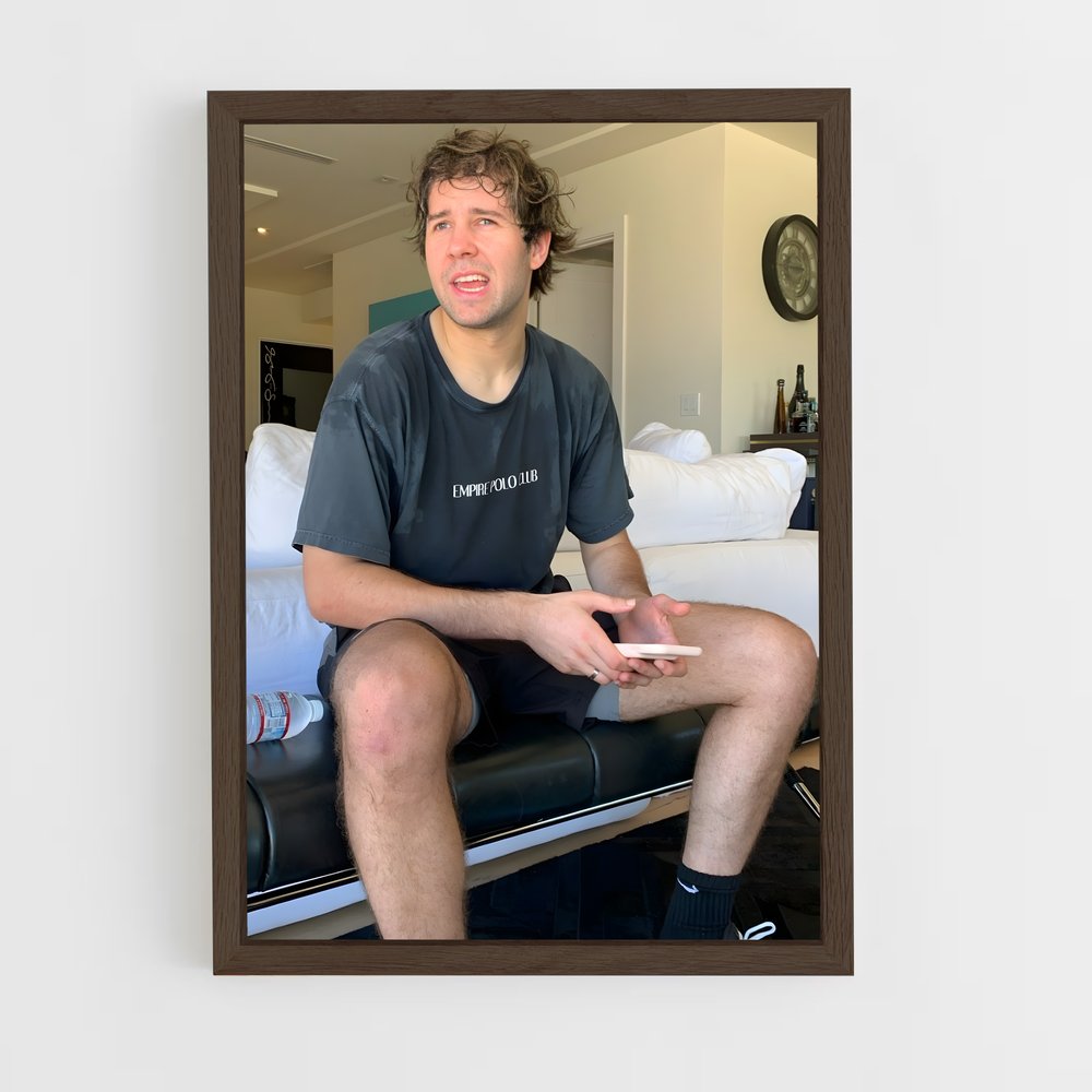 ap-david dobrik-4 cadre Bois foncé